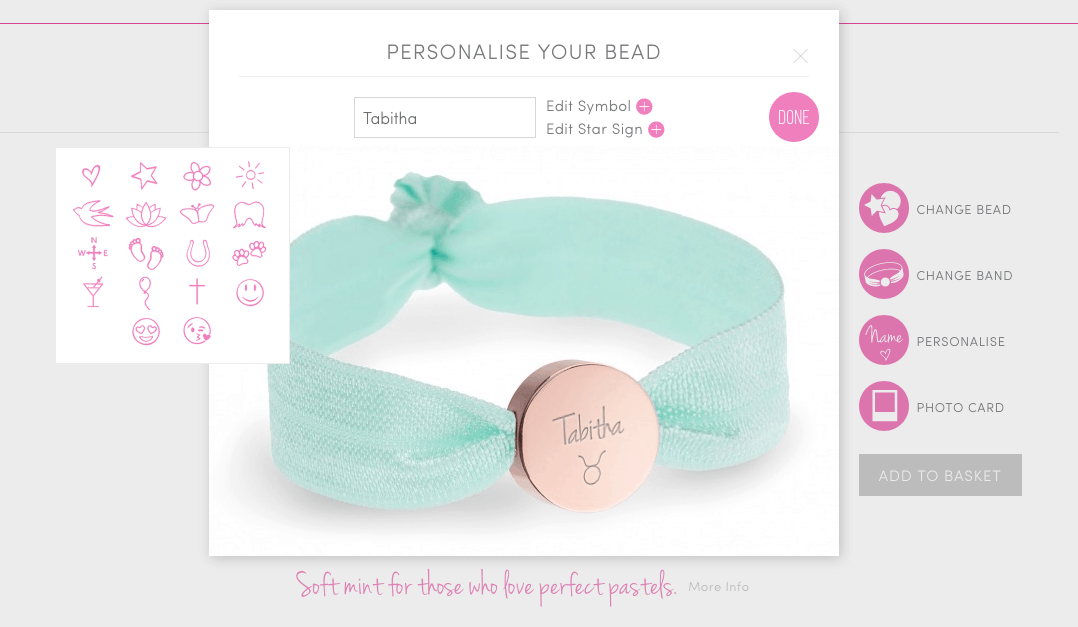 Lily Belle Bracelet and Website Icons